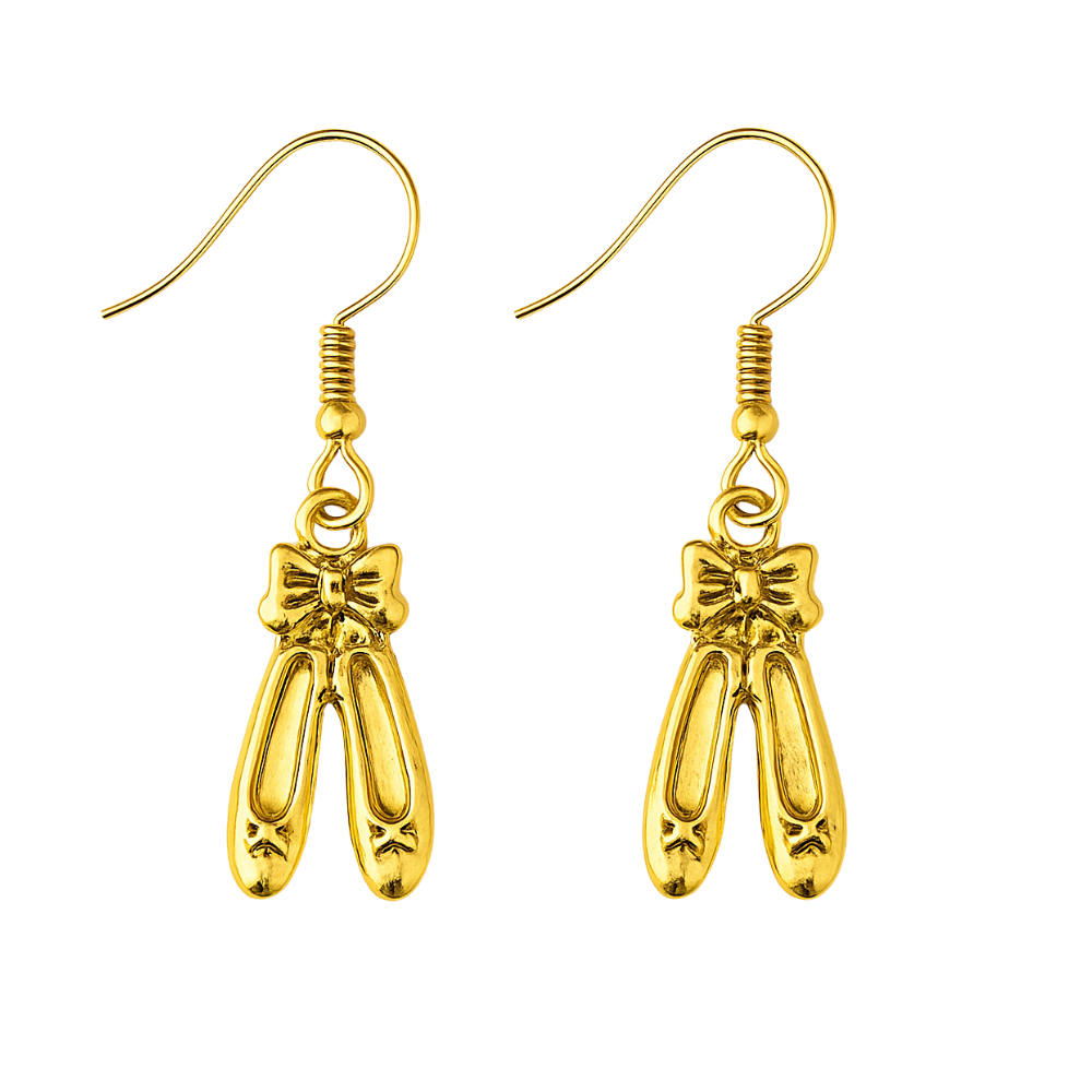 Ballet Shoe Dangle Earrings - Pick Color