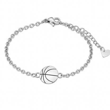 Basketball Charm Chain Bracelet