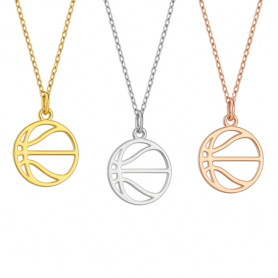 Basketball Stainless Steel Necklace