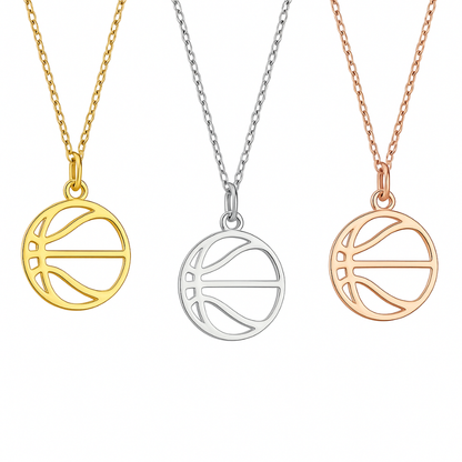 Basketball Stainless Steel Necklace
