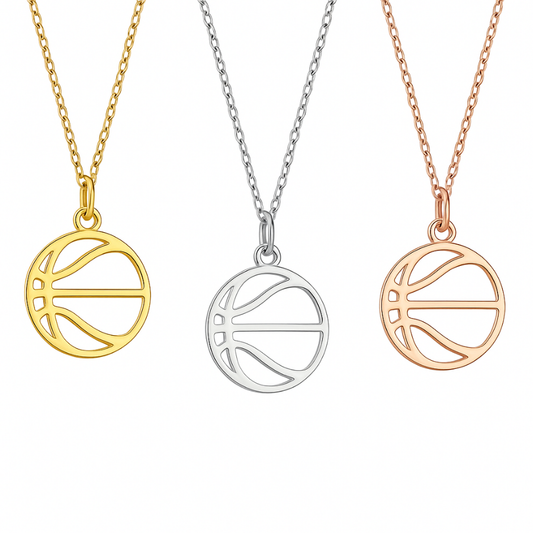 Basketball Stainless Steel Necklace