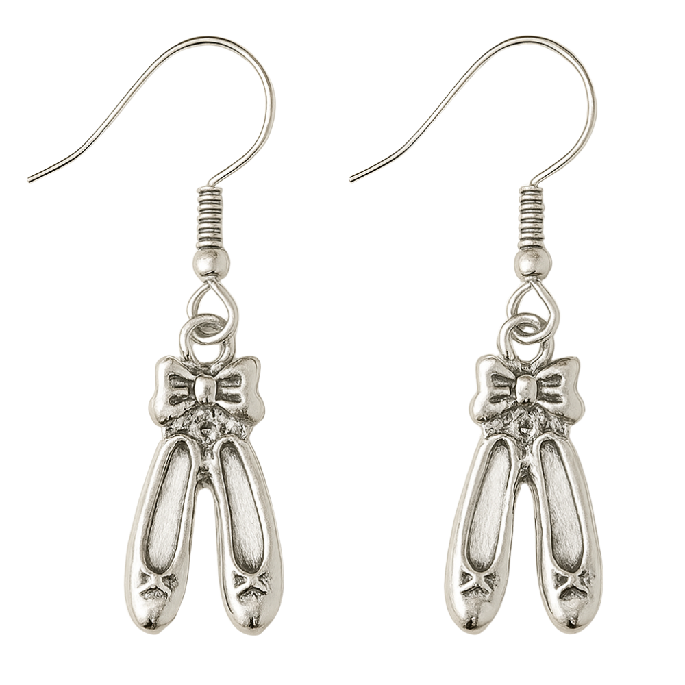 Ballet Shoe Dangle Earrings - Pick Color