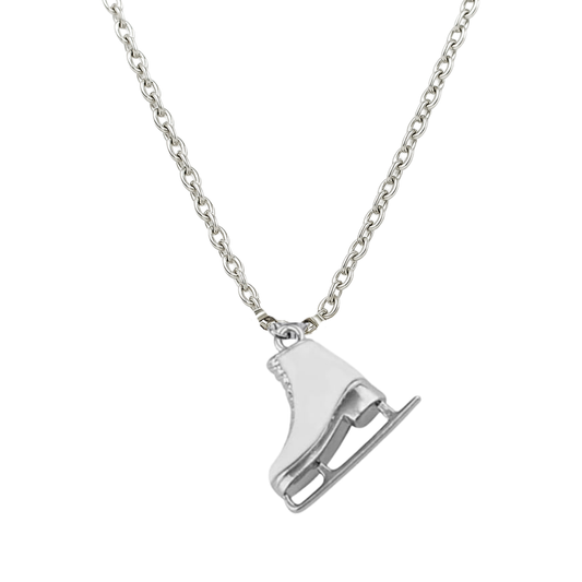 Figure Skating White Skate Necklace
