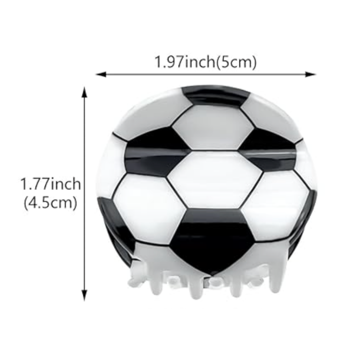 Soccer Ball Hair Clip