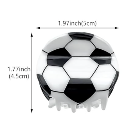Soccer Ball Hair Clip