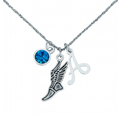 Personalized Track and Field Charm Necklace