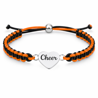 Cheer Multi Colored Rope Bracelet - Pick Colors