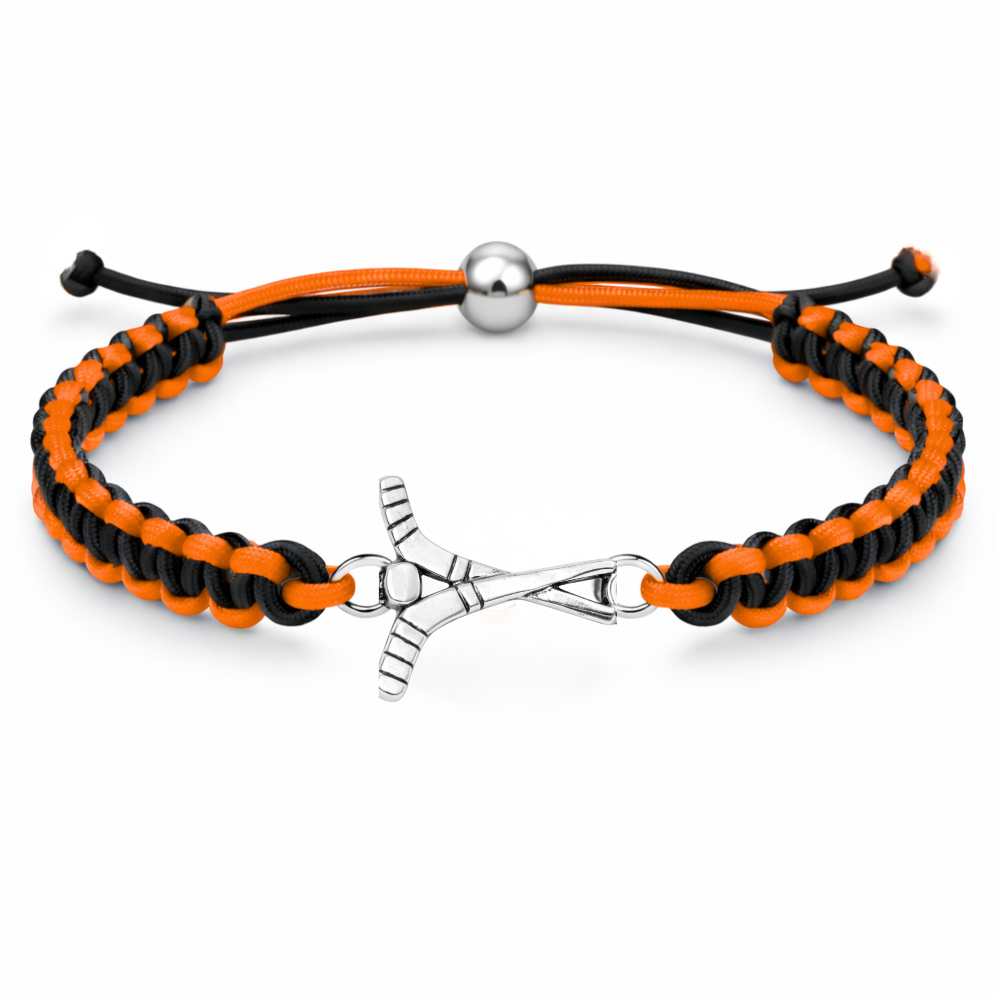 Ice Hockey Multi Colored Rope Bracelet - Pick Colors