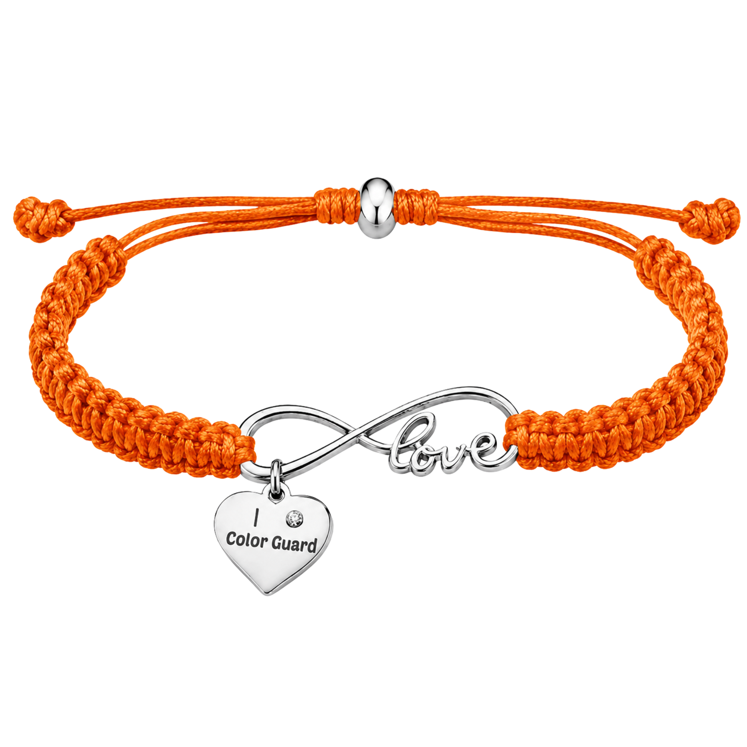 Color Guard Love Infinity Rope Bracelet - Pick Color