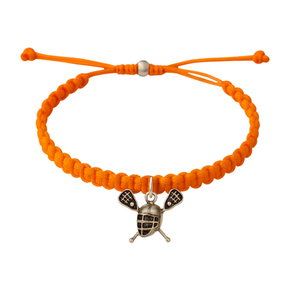Lacrosse Helmet & Sticks Adjustable Rope Bracelet