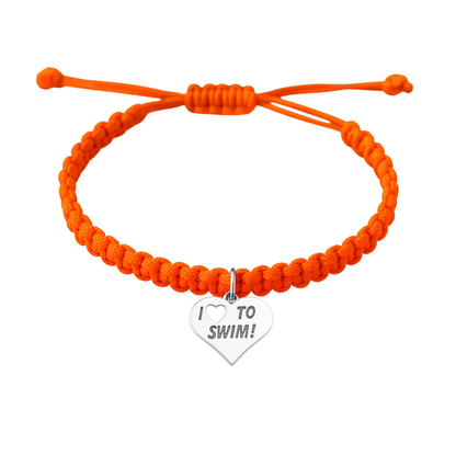 Swimming Adjustable Rope Bracelet - Pick Color & Charm
