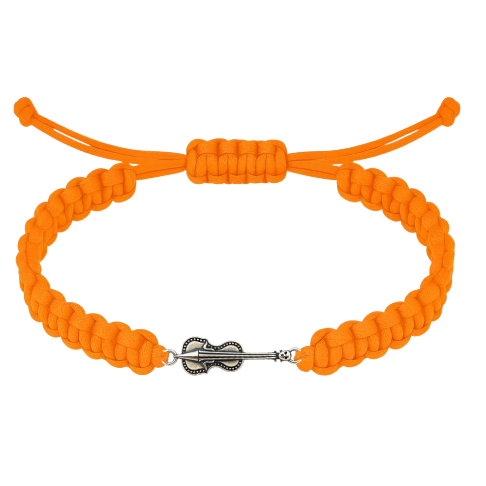 Violin Adjustable Rope Bracelet - Pick Color