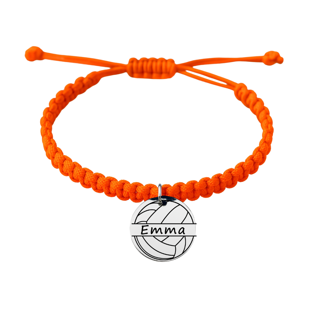 Personalized Volleyball Rope Bracelet