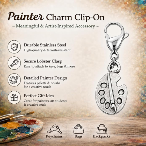 Paint Clip On Zipper Pull