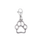 Silver Paw Print