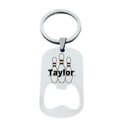 Personalized Bowling Bottle Opener