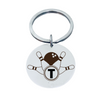 Personalized Bowling Initial Keychain
