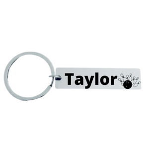 Personalized Bowling Keychain