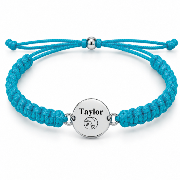 Personalized Cymbal Rope Bracelet - Pick Color