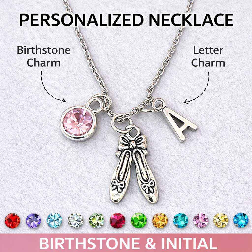 Personalized Dance Necklace & Card Gift Set