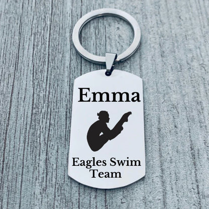 Personalized Diving Keychain