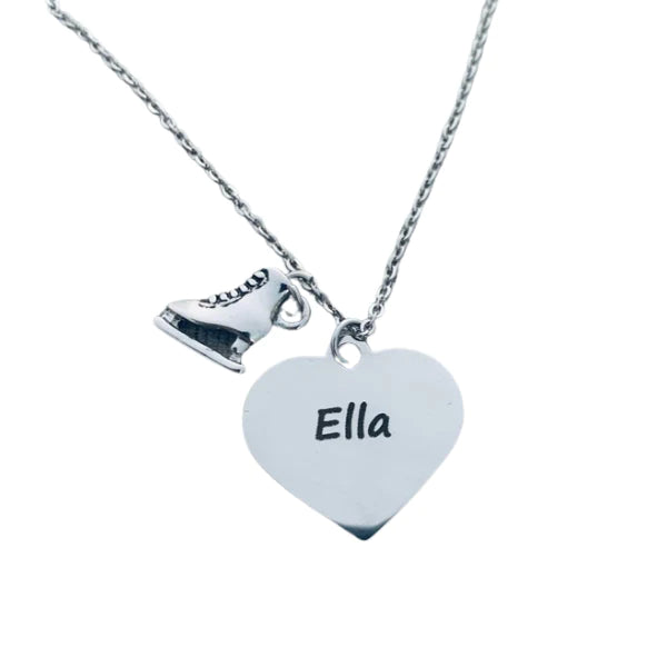 Personalized Engraved Skating Tag Necklace