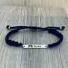 Personalized Engraved Wrestling Bar Rope Bracelet