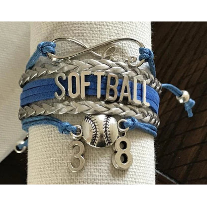 Girls Softball Bracelet - 21 Team Colors