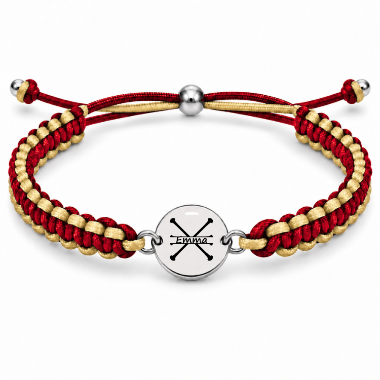 Personalized Multi Color Baton Twirling Bracelet