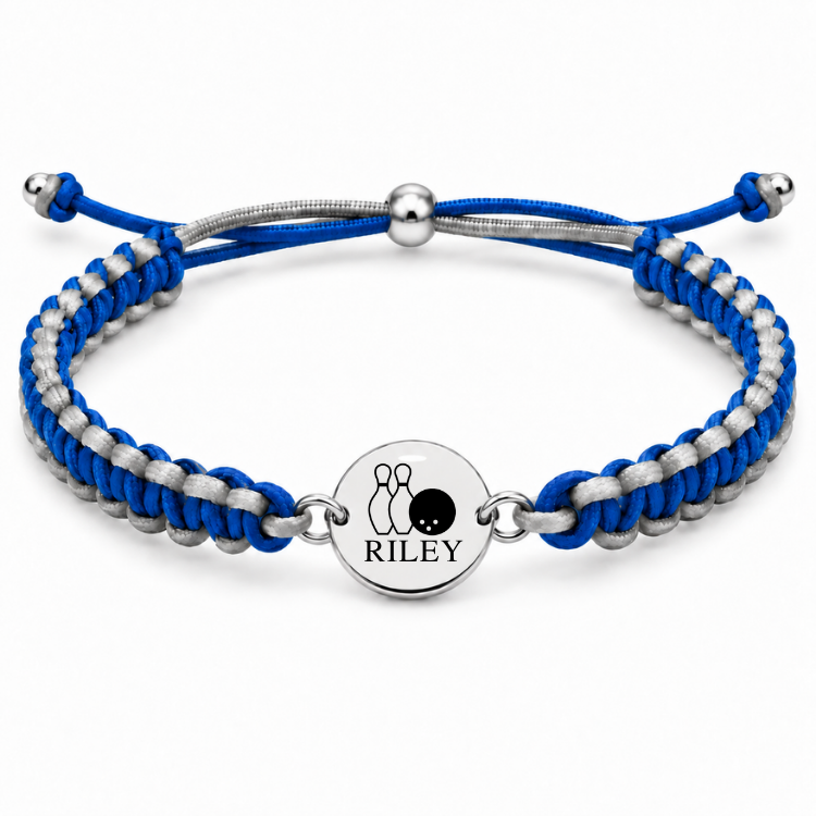Personalized Multi Color Bowling Bracelet