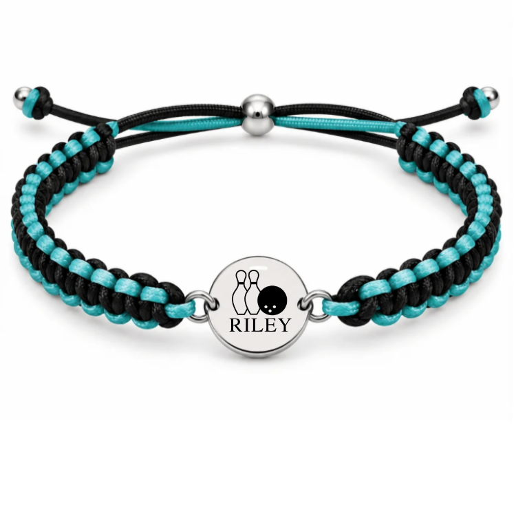 Personalized Multi Color Bowling Bracelet
