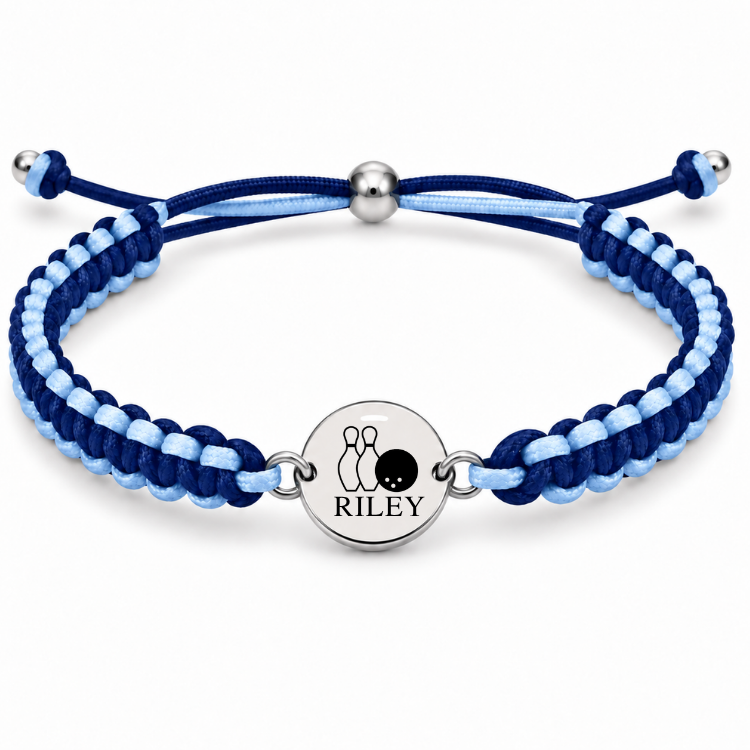 Personalized Multi Color Bowling Bracelet