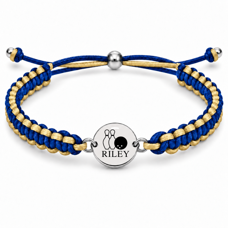 Personalized Multi Color Bowling Bracelet