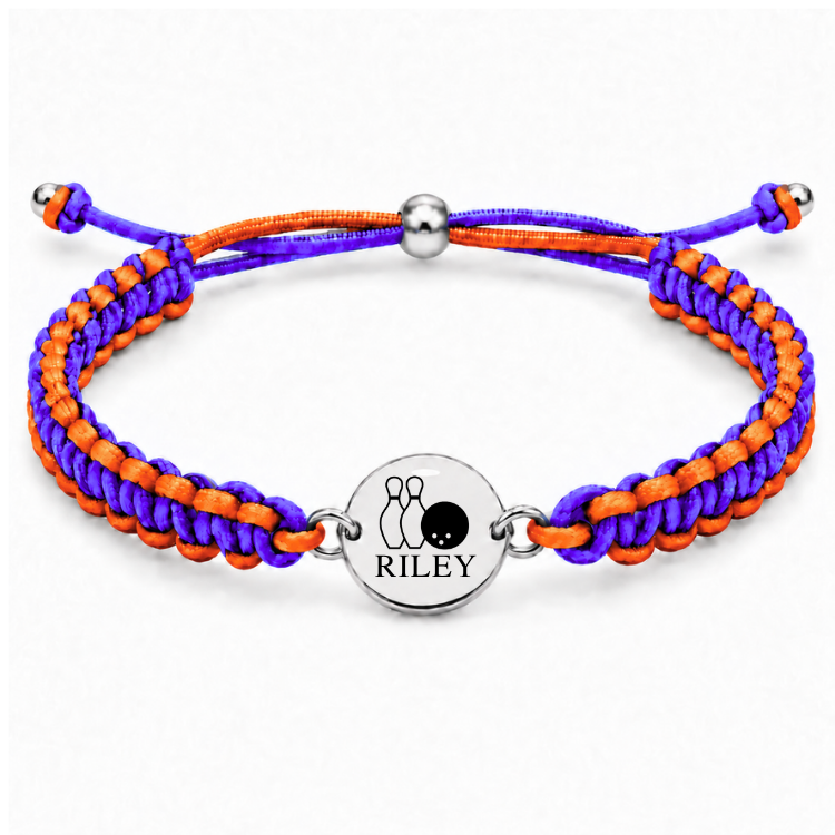 Personalized Multi Color Bowling Bracelet