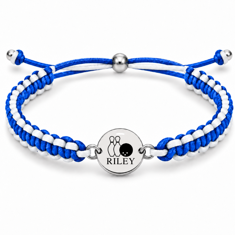 Personalized Multi Color Bowling Bracelet