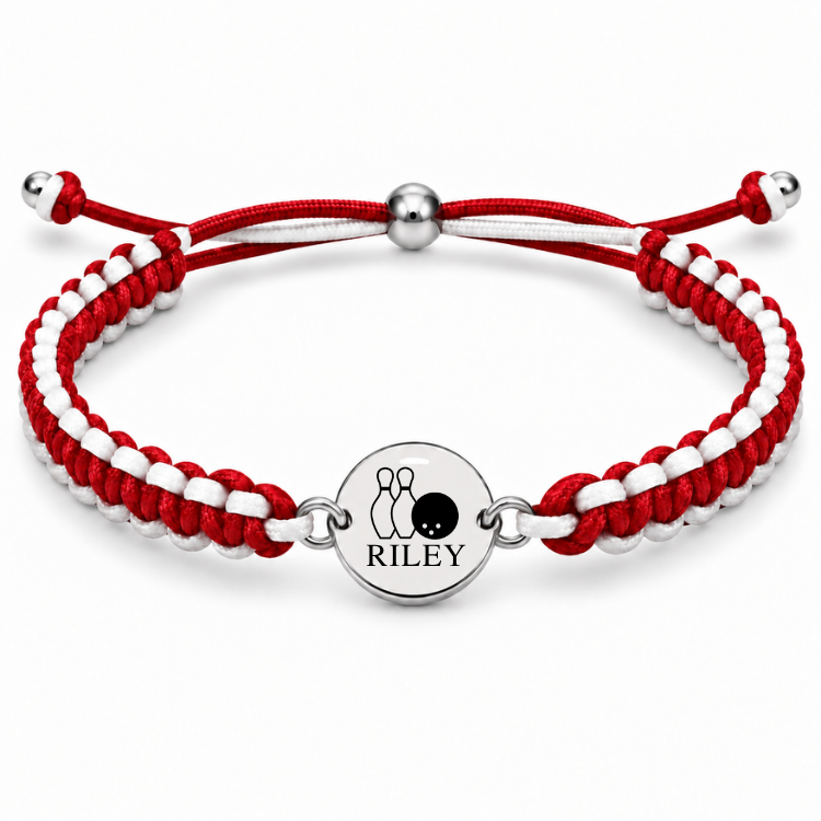 Personalized Multi Color Bowling Bracelet