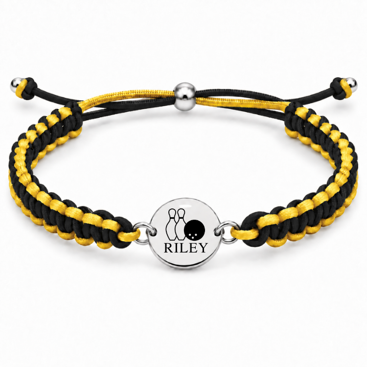 Personalized Multi Color Bowling Bracelet