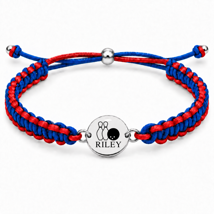 Personalized Multi Color Bowling Bracelet