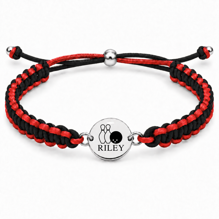 Personalized Multi Color Bowling Bracelet