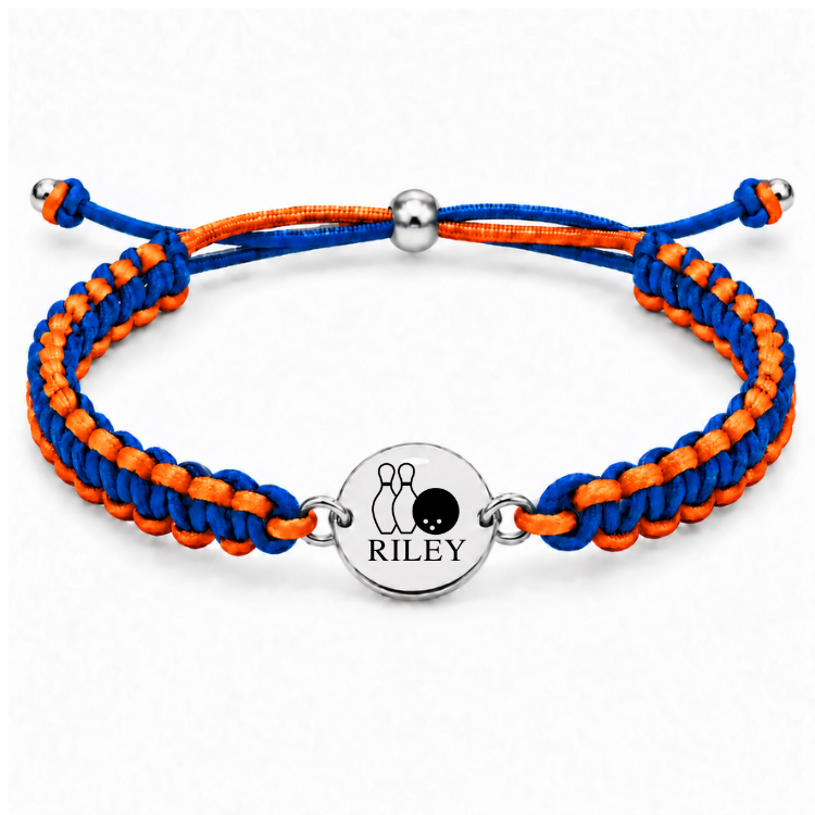 Personalized Multi Color Bowling Bracelet