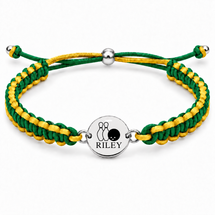 Personalized Multi Color Bowling Bracelet