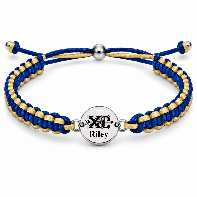 Personalized Multi Color Cross Country Runner Bracelet