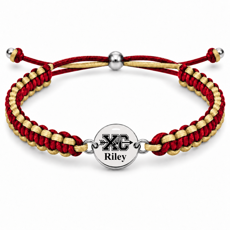 Personalized Multi Color Cross Country Runner Bracelet