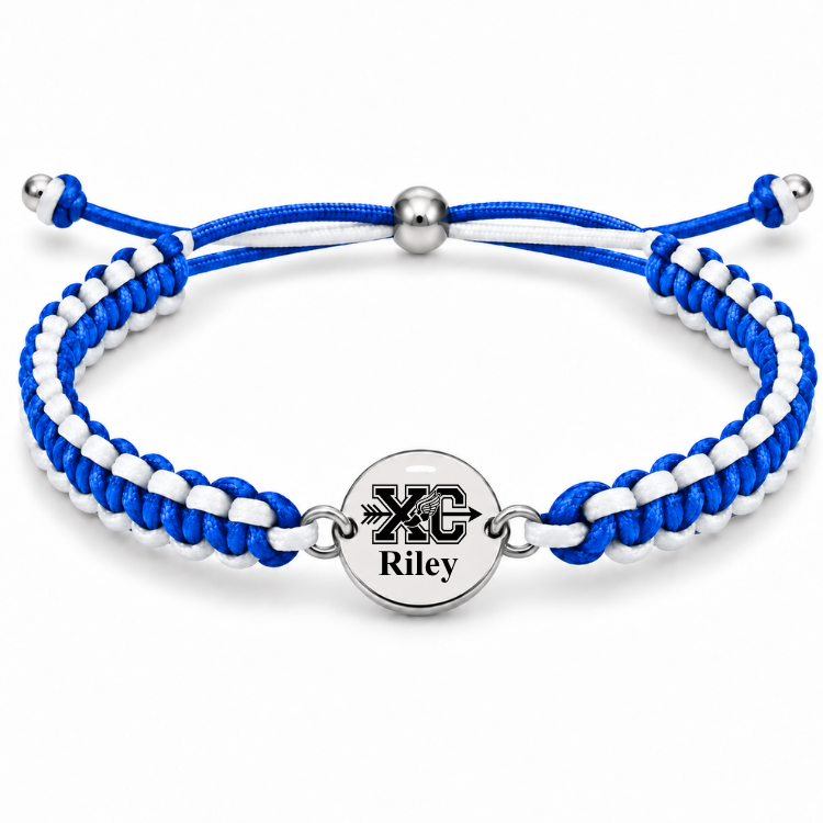 Personalized Multi Color Cross Country Runner Bracelet