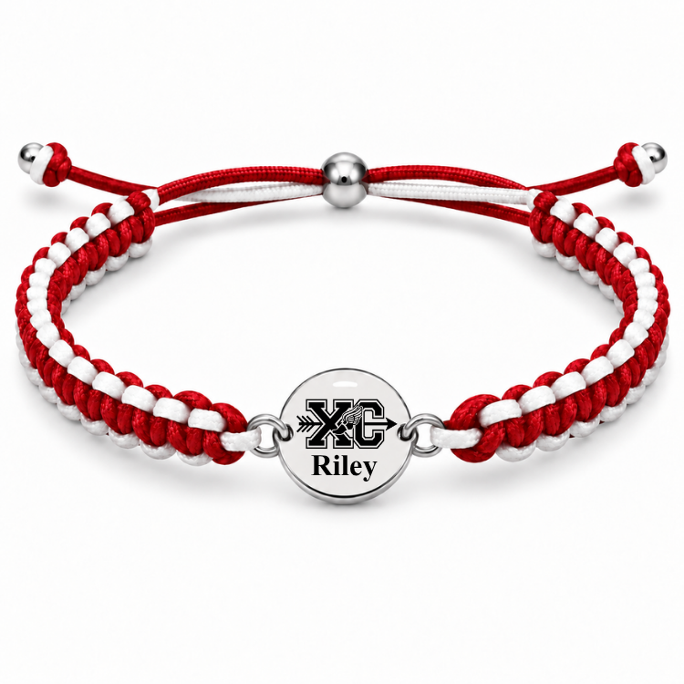 Personalized Multi Color Cross Country Runner Bracelet