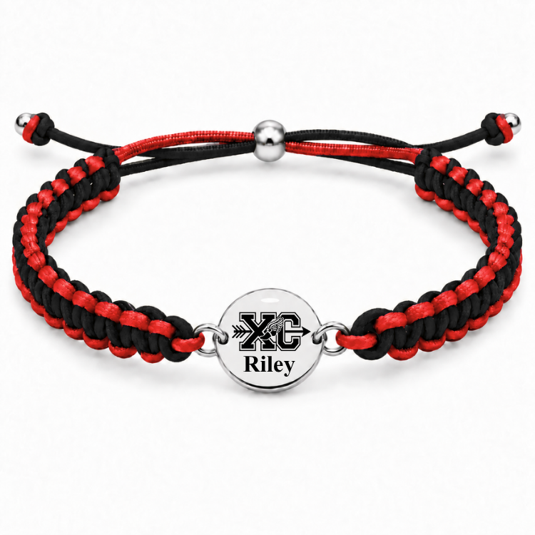 Personalized Multi Color Cross Country Runner Bracelet
