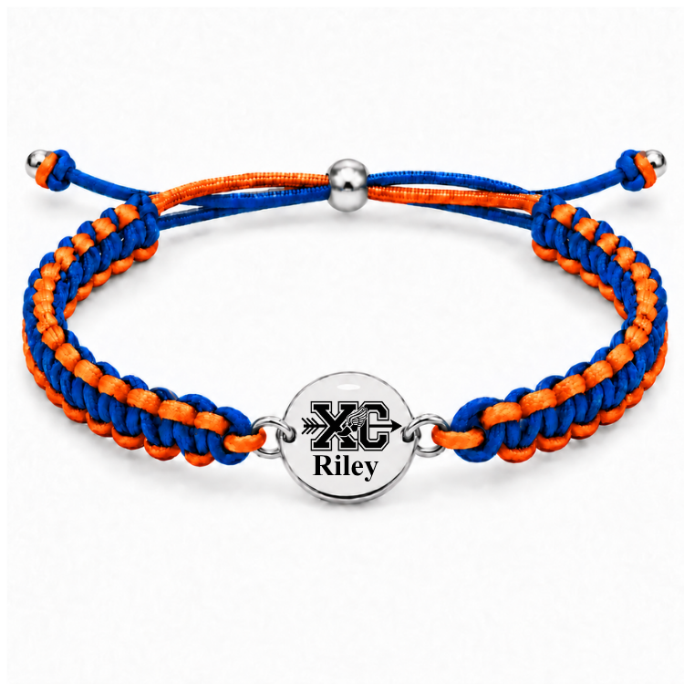 Personalized Multi Color Cross Country Runner Bracelet