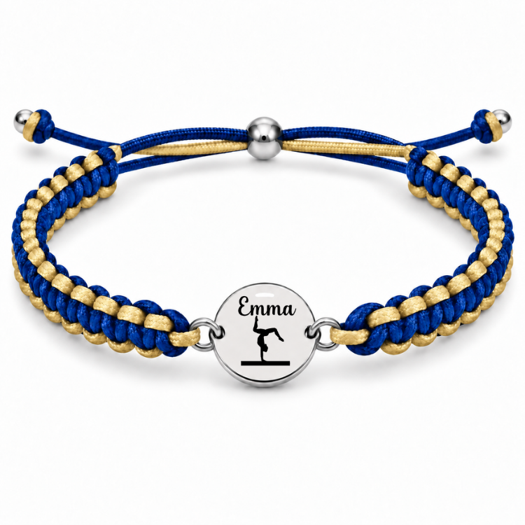 Personalized Multi Color Gymnastics Bracelet