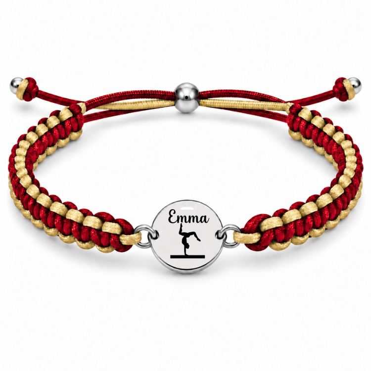 Personalized Multi Color Gymnastics Bracelet