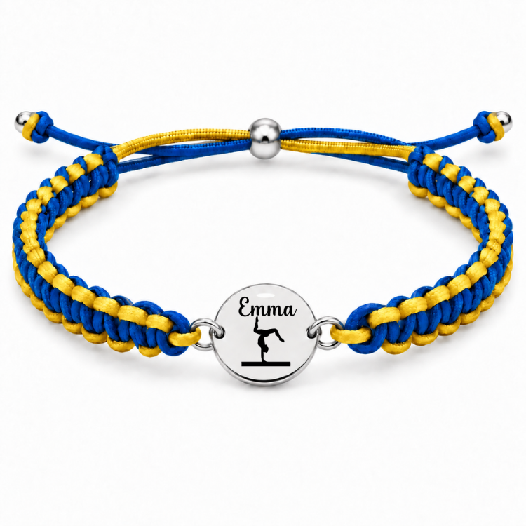 Personalized Multi Color Gymnastics Bracelet